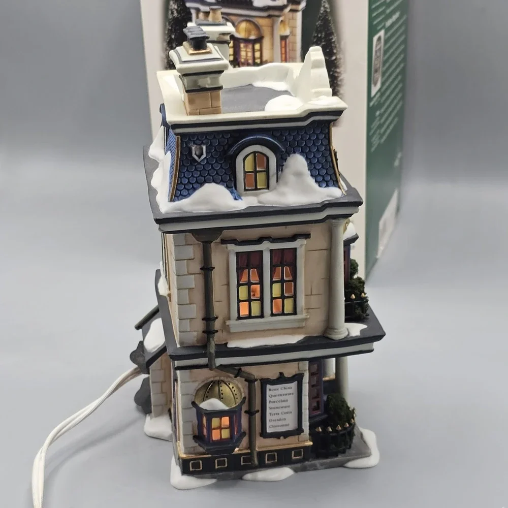 Department 56 Dickens Village Teaman & Crupp Fine English China Shop 58314